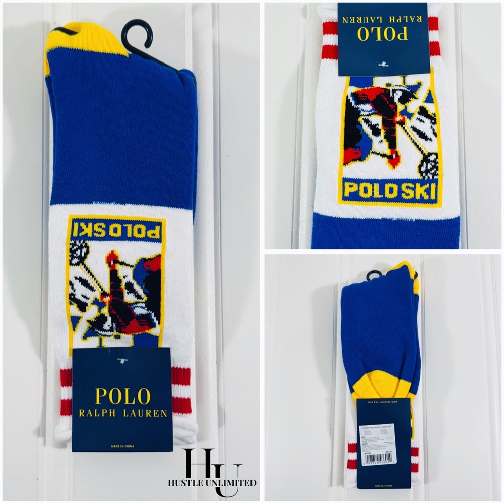 Polo Ralph Lauren Polo Ski Sun Valley Hi-Tech Socks 1 Pair Men’s Size 6-12